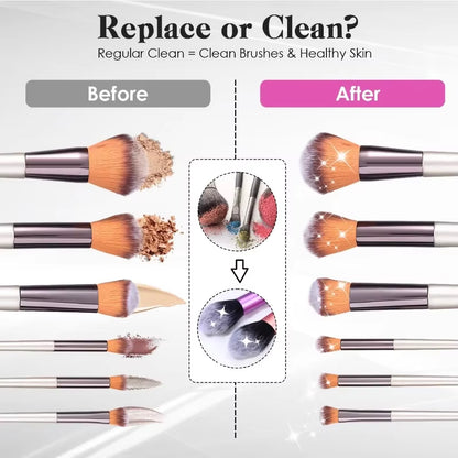 BRUSHGLOW  Portable USB Makeup Brush Cleaner Machine Silicone Electric Cosmetic Brushes Clean Dryer Tool Automatic Wash Makeup Tools