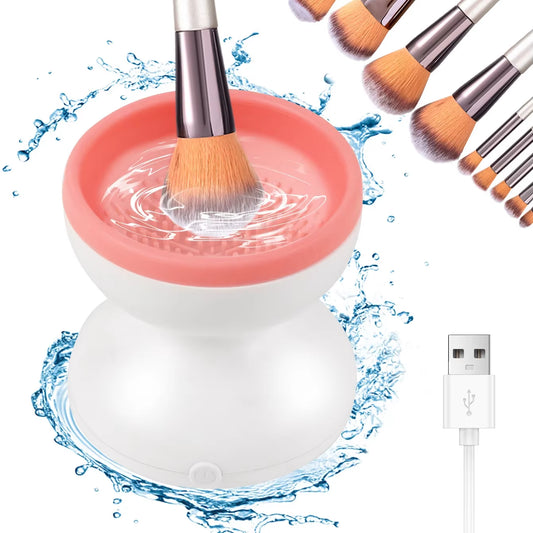 BRUSHGLOW  Portable USB Makeup Brush Cleaner Machine Silicone Electric Cosmetic Brushes Clean Dryer Tool Automatic Wash Makeup Tools